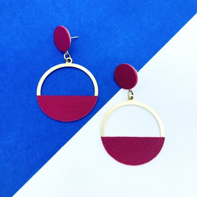 Burgundy Camille earrings