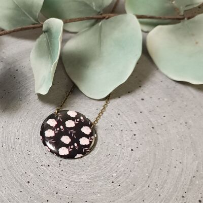Chamerolles reversible necklace – floral pattern 1244