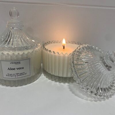 SCENTED CANDLE ALOE VERA 70 G OF 100% VEGETABLE SOYA WAX