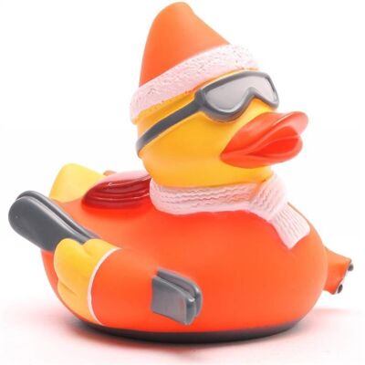 Rubber duck - skier (white) rubber duck