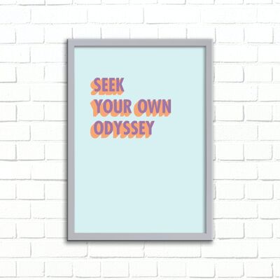 Stampa artistica da parete Seek Your Odyssey 3D Shadow Design