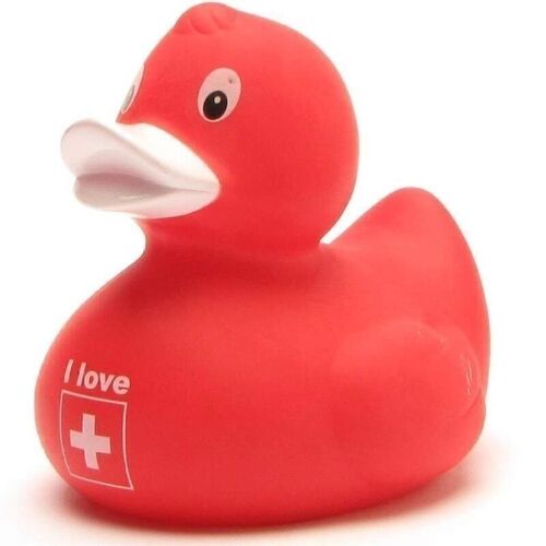 Badeente - I love Schweiz Gummiente