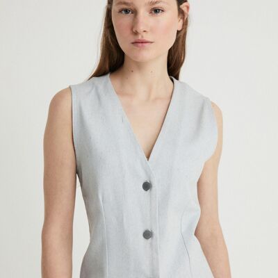 Gilet in denim infinito