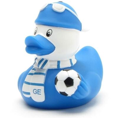 Pato de goma - aficionado al fútbol Gelsenkirchen (azul/blanco) patito de goma