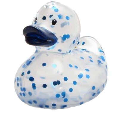 Rubber duck - glitter (blue) rubber duck