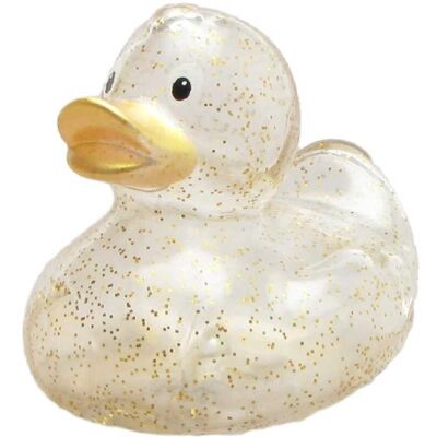 Rubber duck - glitter (gold) rubber duck