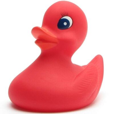 Badeente - Klara (rot) Gummiente