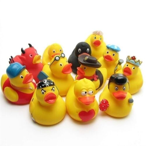 Badeente - 12er Set Gummiente