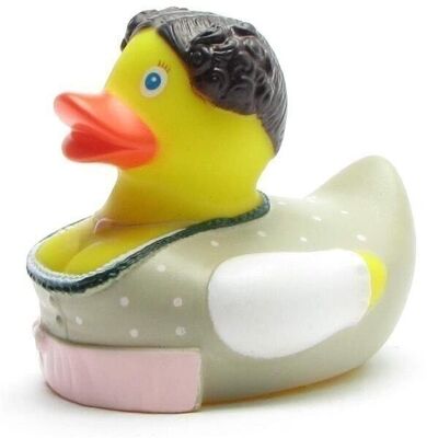 Rubber duck - Zenzi with pink apron rubber duck