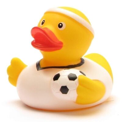 Rubber duck - footballer white jersey rubber duck