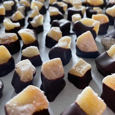 Mirtilli rossi biologici (cioccolato fondente 80%)