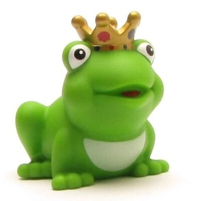 Rubber duck - frog prince with golden crown rubber duck