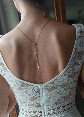 collier de mariée pour habiller une robe dos nu- bijou dos mariage. 2