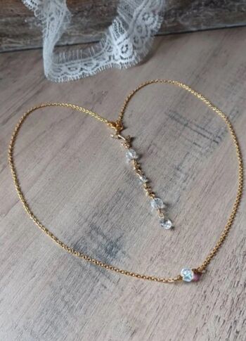 collier de mariée pour habiller une robe dos nu- bijou dos mariage. 6