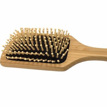 Brosse à cheveux en bambou écologique 3