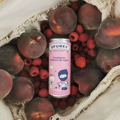 Spunky Raspberry & Vine Peach 🍑