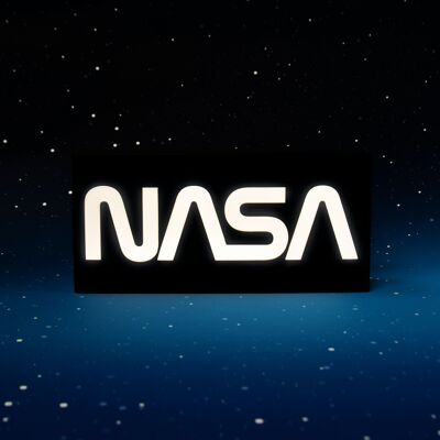 Logo lumineux de la NASA