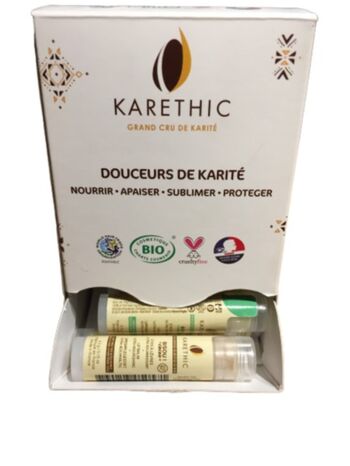 Présentoir 24 stick à lèvres Bisous - Douceurs de karité 2