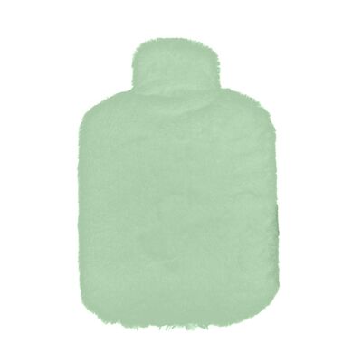 Green hot water bottle
