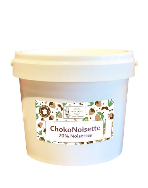 Seau choko noisette 6KG, Noisette 20%