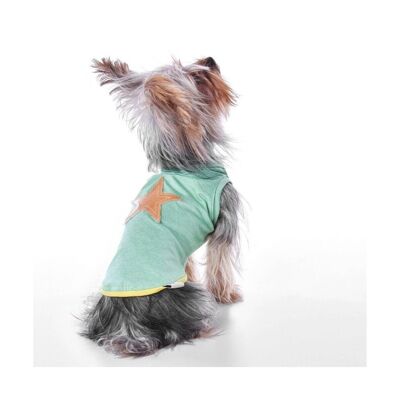 Groc Groc Willy Star Herbe T-shirt pour chien