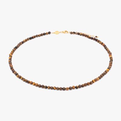 Serena necklace in Tiger Eye stones