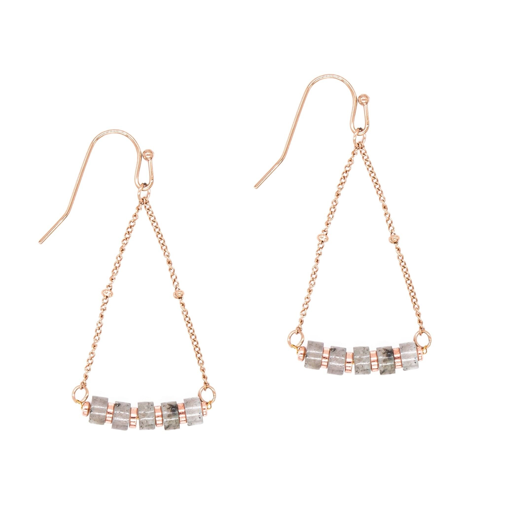 Orecchini Piana in pietre Labradorite