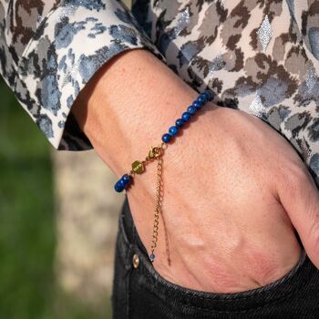 Bracelet Serena en pierres Lapis-lazuli 2