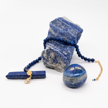 Bracelet Serena en pierres Lapis-lazuli 3