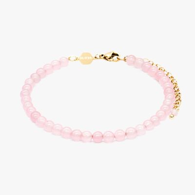 Serena bracelet in Rose Quartz stones