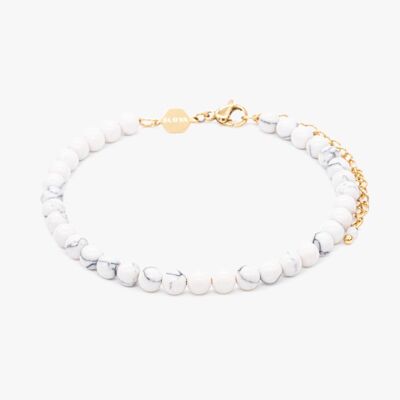 Bracelet Serena en pierres Howlite