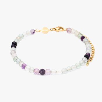 Bracelet Serena en pierres Fluorite 1