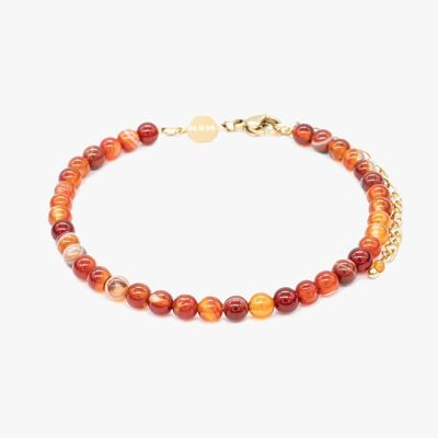 Serena bracelet in Carnelian stones