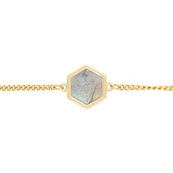 Collier Hexalia en pierres Labradorite 8