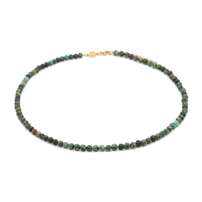 Collar Serena en piedras turquesas africanas
