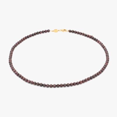 Serena garnet stone necklace