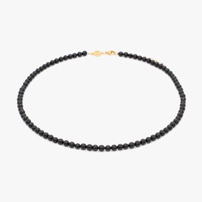 Serena necklace in Obsidian stones