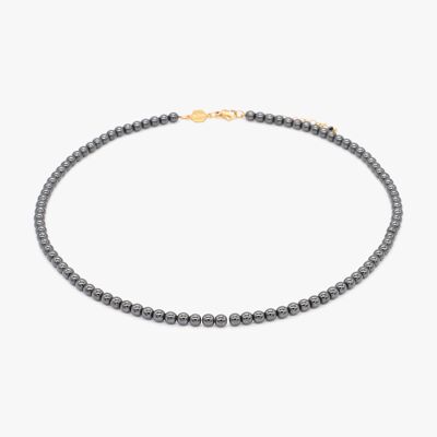 Serena necklace in Hematite stones