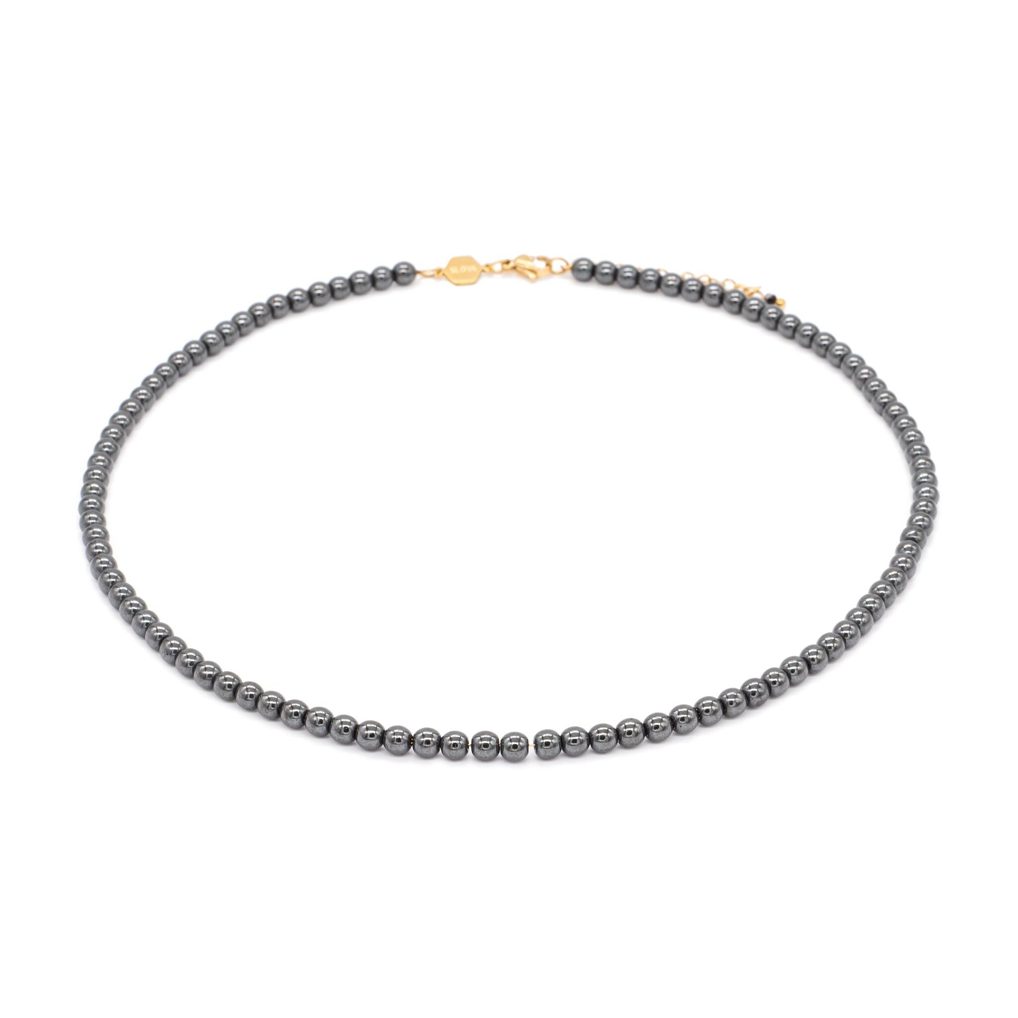Collier Serena en pierres Hématite