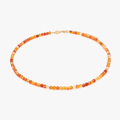 Serena necklace in Carnelian stones