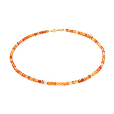 Serena necklace in Carnelian stones