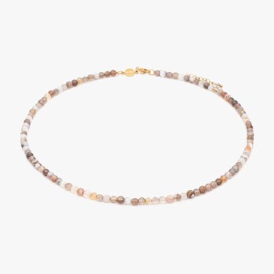 Serena necklace in Botswana Agate stones