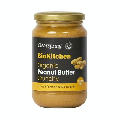 Organic peanut butter with pieces 350g - FR-BIO-09