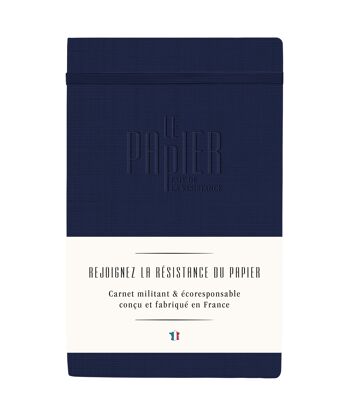 Carnet Notebook A5 Bleu Nuit -  128 pages lignées 9