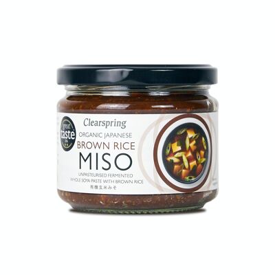 Japanese organic brown rice miso - jar (unpasteurized) 300g - FR-BIO-09