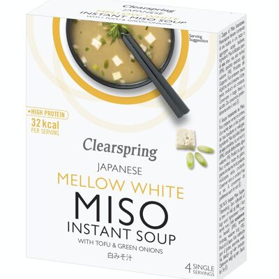 Sopa de miso instantánea ecológica - Miso blanco y tofu (4x10g)