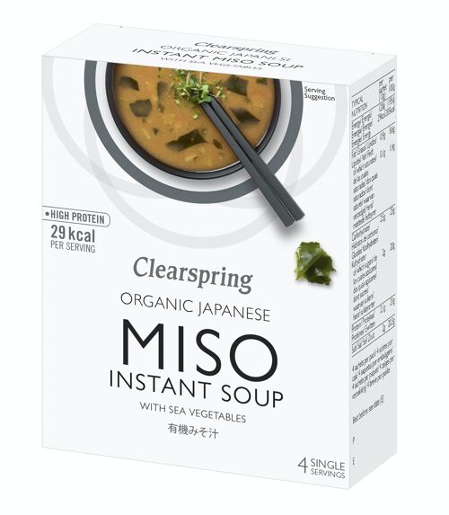 Soupe miso instantanée bio - Avec algues (4x10g) - FR-BIO-09