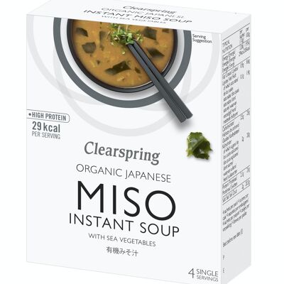 Organic instant miso soup - With seaweed (4x10g) - FR-BIO-09