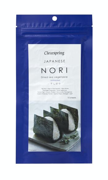 Nori japonais non grillé - 10 feuilles 25g