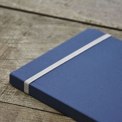 Notizbuch Lyonnais A5 - blau mit Schutzumschlag